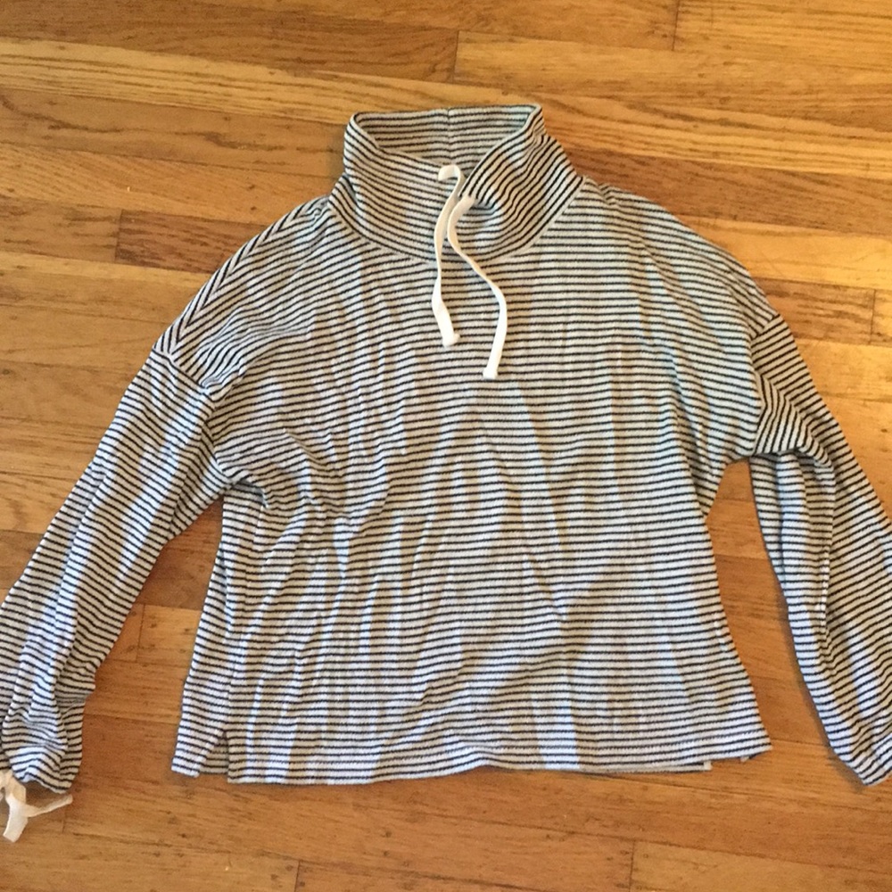 Black and white stripped sweater from madewell.